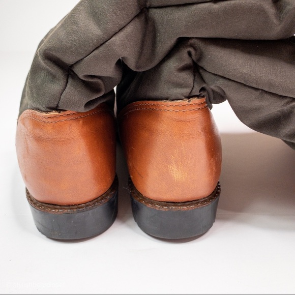 Eddie Bauer Vintage Defroster Boots Brown Green - Picture 5 of 6